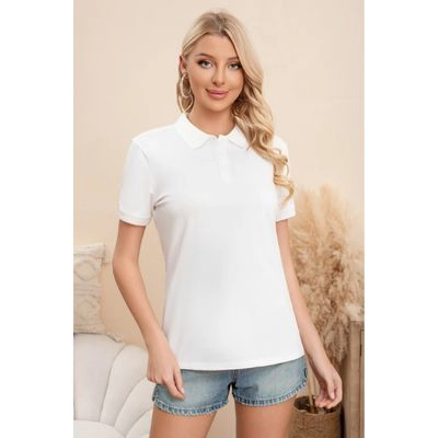 POLERA PIQUE  MUJER ALGODON PRIMAVERA VERANO ELASTICADA COLORES 0069 - 1