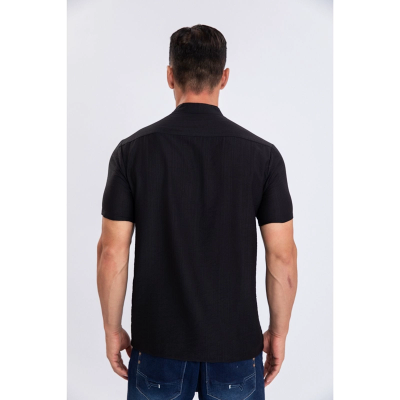 CAMISA POLERA VERANO MANGA CORTA HOMBRE CUELLO MAO FASHION 152 - 3