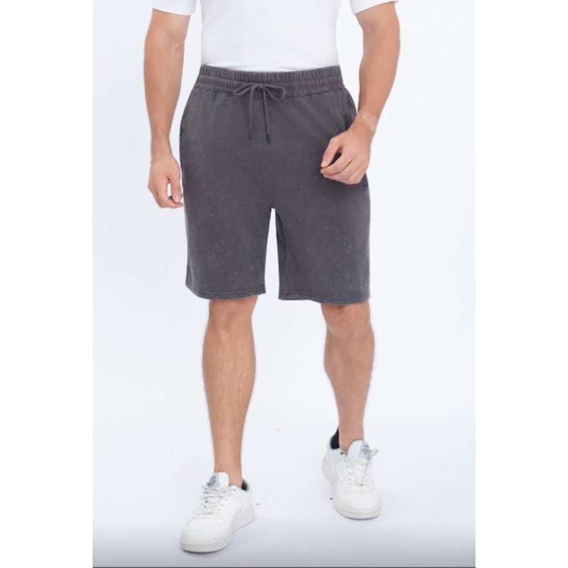 SHORT DEPORTIVO HOMBRE ALGODON PRELAVADO BOLSILLOS CIERRE 7599 - 2