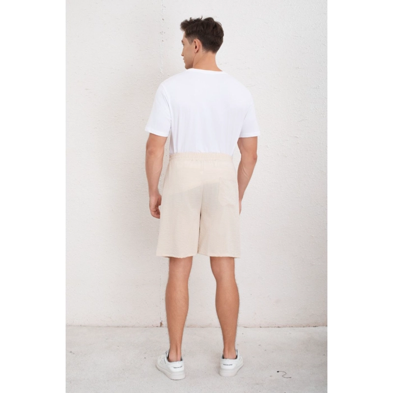 SHORT HOMBRE BERMUDA CALCE HOLGADO TIPO LINO PANTALON CORTO 7144 - 4