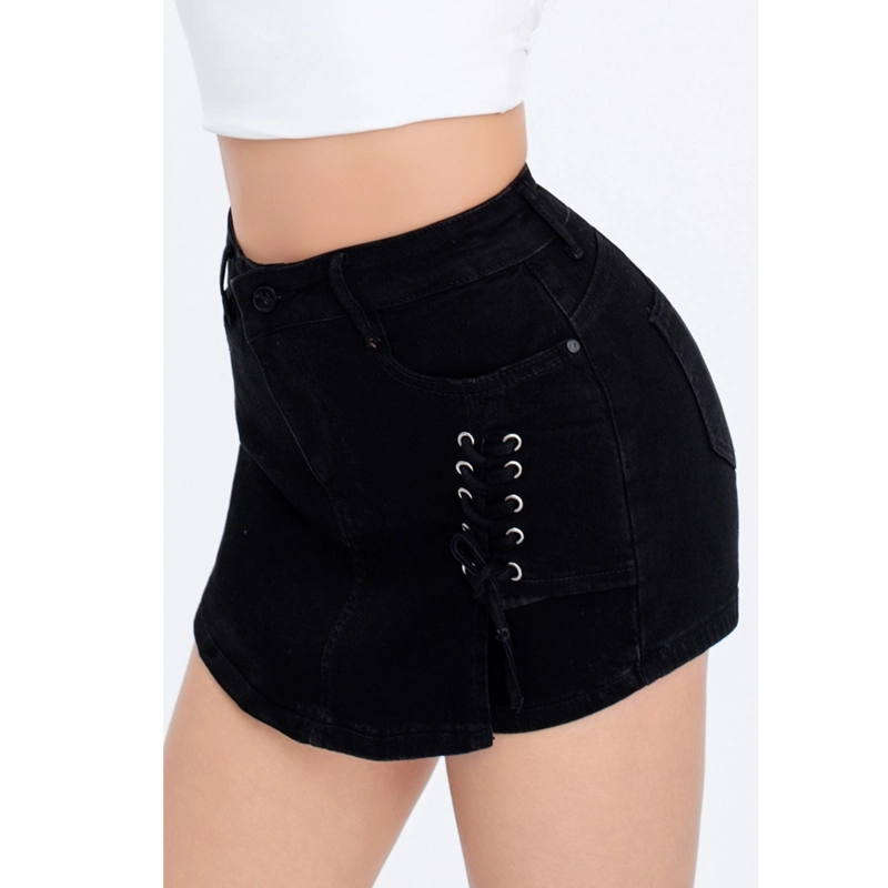 SHORT TIPO MINI FALDA JUVENIL JEANS PREMIUM ELASTICADA 3019 - 1
