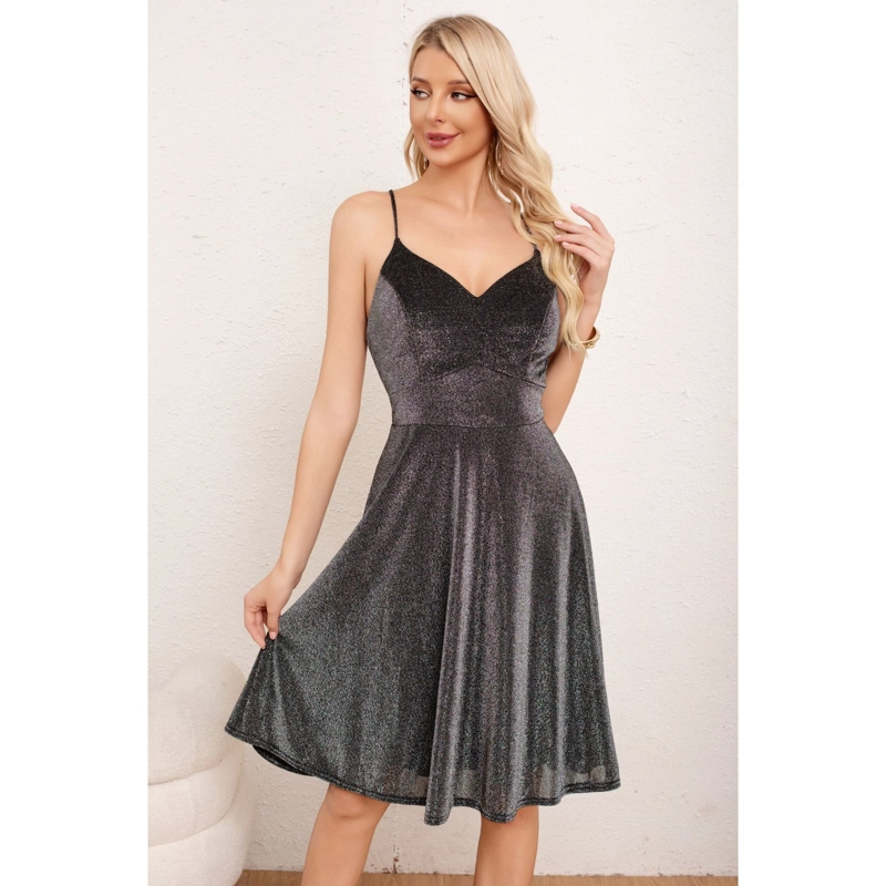 VESTIDO MUJER FORMAL FIESTA GALA NOCHE CALIDAD PREMIUM BRILLOS 2021 - 3