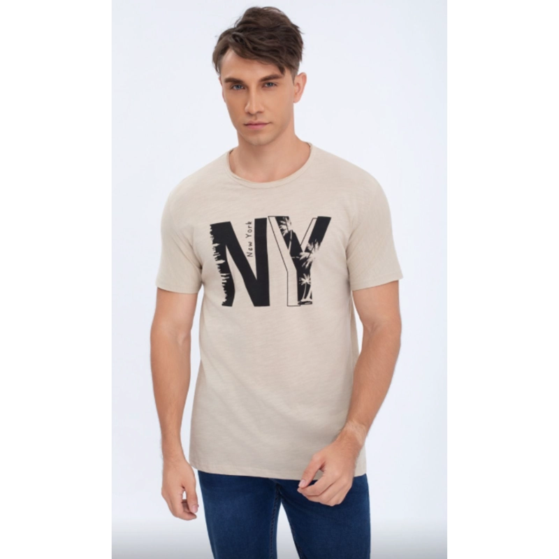POLERA HOMBRE ALGODON MANGA CORTA CUELLO POLO NY 6297 - 1