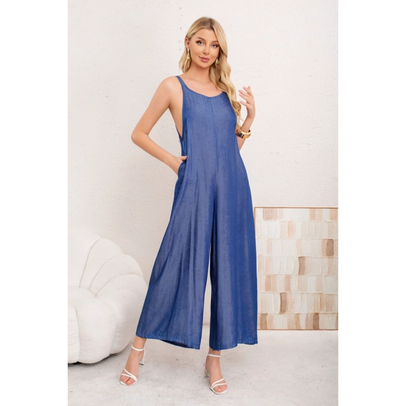 ENTERITO CASUAL MUJER SEMI BRILLO PABILOS AJUSTABLES LISO PREMIUM 3354 - 1