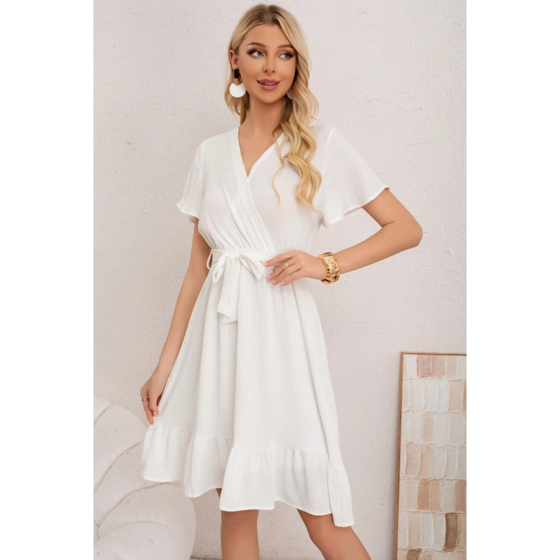 VESTIDO CORTO MUJER PRIMAVERA VERANO MANGA CORTA CASUAL Y EVENTOS 3384 - 1