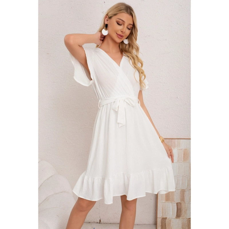 VESTIDO CORTO MUJER PRIMAVERA VERANO MANGA CORTA CASUAL Y EVENTOS 3384 - 2