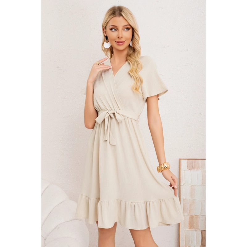 VESTIDO CORTO MUJER PRIMAVERA VERANO MANGA CORTA CASUAL Y EVENTOS 3384 - 2
