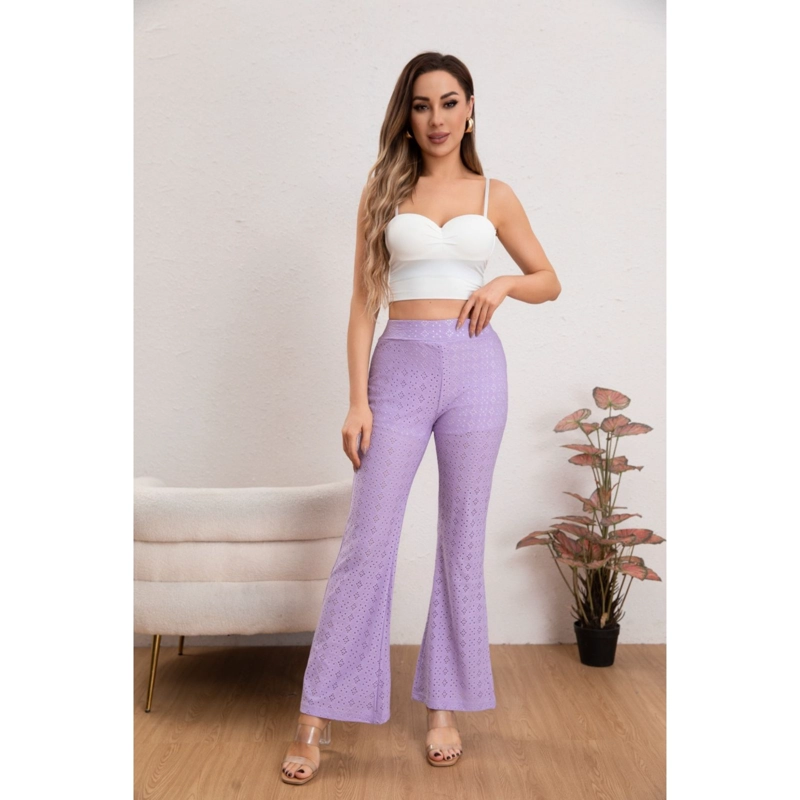 PANTALON FLARE PLAYERO MUJER BRODERIE JUVENIL VERANO 5007 - 1