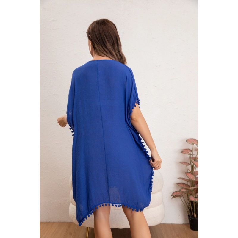 VESTIDO MUJER CORTO PLAYERO SALIDA DE BAÑO TUNICA VERANO 8351 - 3