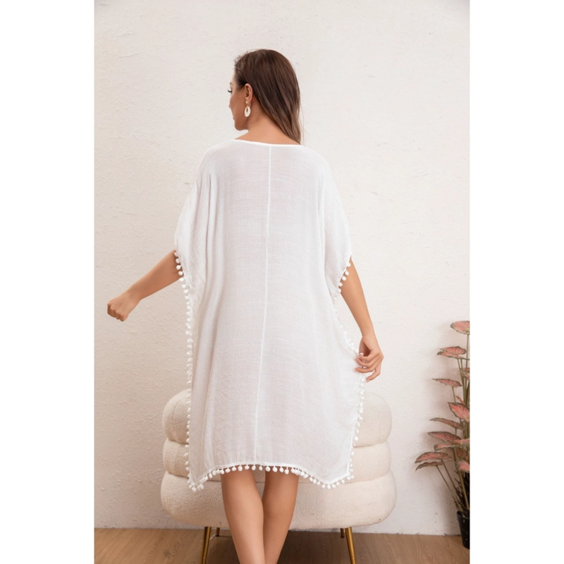 VESTIDO MUJER CORTO PLAYERO SALIDA DE BAÑO TUNICA VERANO 8351 - 3