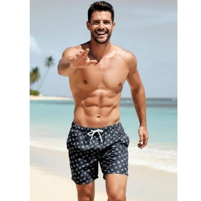 TRAJE DE BAÑO HOMBRE FORRO MALLA BOLSILLOS COLORES DISEÑOS 001 - 1