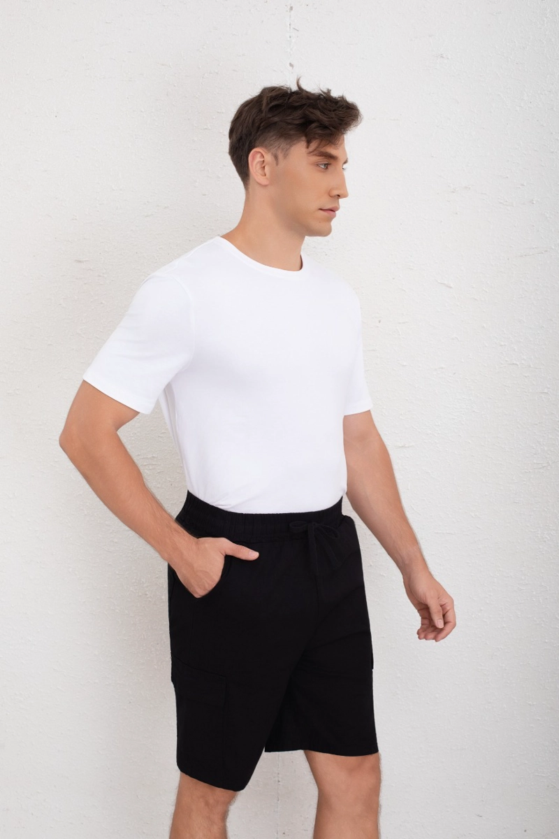 SHORT CARGO BERMUDA HOMBRE TIPO LINO TEMPORADA PRIMAVERA VERANO 7145 - 3