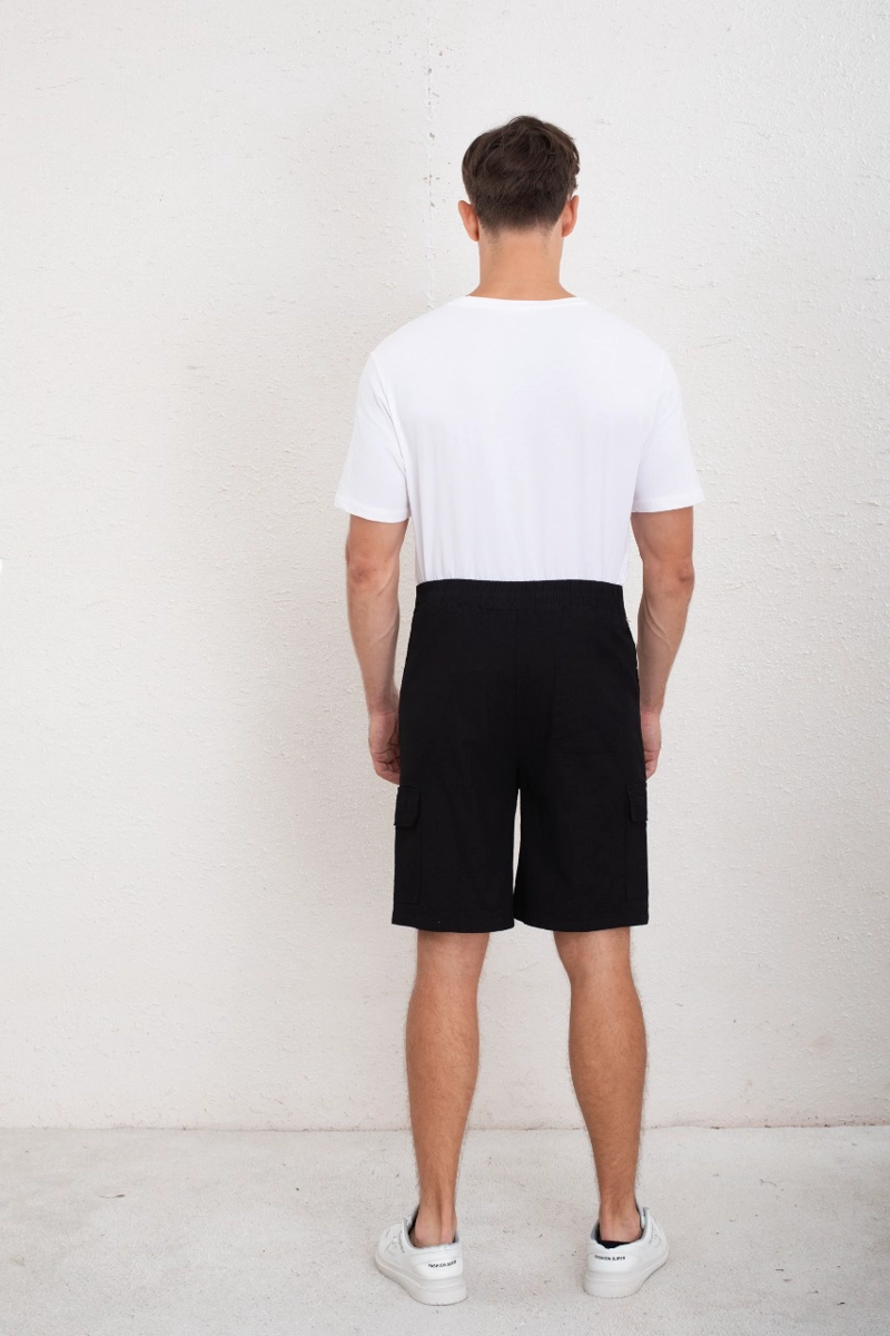 SHORT CARGO BERMUDA HOMBRE TIPO LINO TEMPORADA PRIMAVERA VERANO 7145 - 4