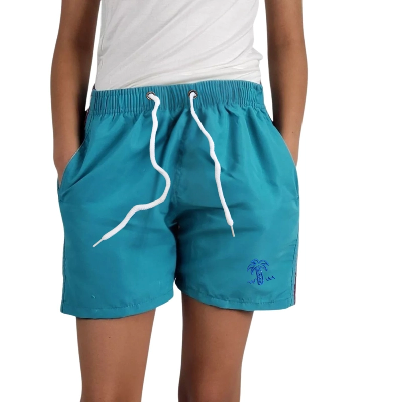 TRAJE DE BAÑO NIÑO FORRO MALLA COLORES LISO PALMERA 9010 - 1
