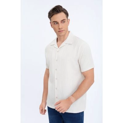 CAMISA HOMBRE RESORT REGULAR FIT VERANO FASHION MANGA CORTA 0179 - 2