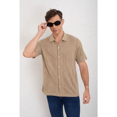 CAMISA HOMBRE HILO ALGODON VERANO CALIDAD PREMIUM DISEÑO 7222 - 1