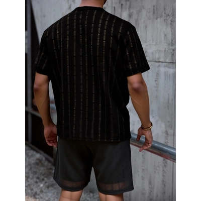 POLERA HOMBRE MANGA CORTA TEJIDA ESTILO CASUAL VERANO 0260 - 3