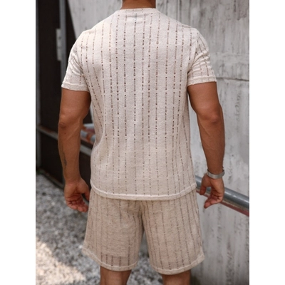 POLERA HOMBRE MANGA CORTA TEJIDA ESTILO CASUAL VERANO 0260 - 4