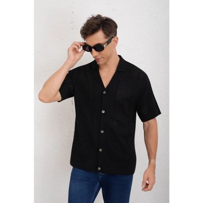 CAMISA HOMBRE HILO ALGODON VERANO CALIDAD PREMIUM DISEÑO CUADROS 7223 - 1