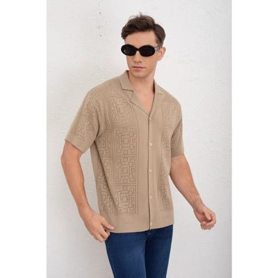 CAMISA HOMBRE HILO ALGODON VERANO CALIDAD PREMIUM DISEÑO CUADROS 7223 - 2