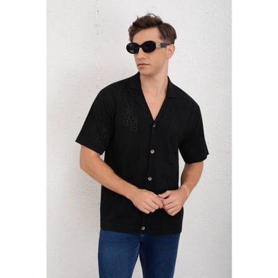 CAMISA HOMBRE HILO ALGODON VERANO CALIDAD PREMIUM DISEÑO CUADROS 7223 - 3