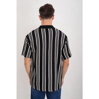 CAMISA HOMBRE HILO ALGODON VERANO DISEÑO LINEAS CALIDAD PREMIUM 7225 - 4