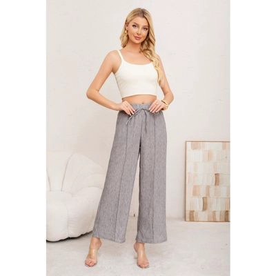 PANTALON PALAZZO MUJER VERANO CASUAL PRETINA ALTA LINEA 3009 - 3