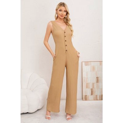 ENTERITO PREMIUM LARGO PRIMAVERA MUJER TELA TEXTURIZADA BOTONES 3387 - 1