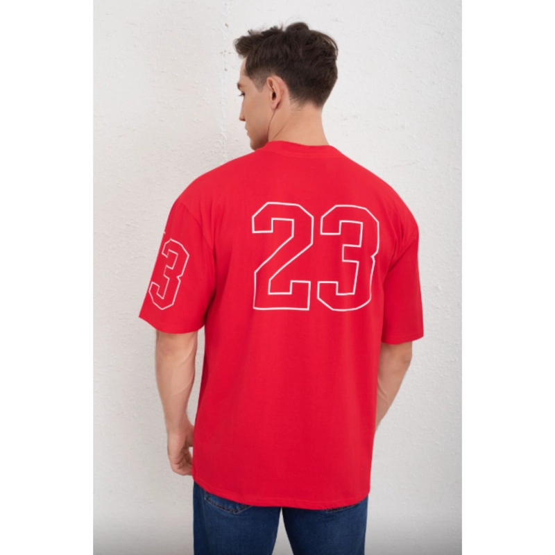 POLERA HOMBRE OVERSIZE MANGA CORTA ALGODON DISEÑO 8006 - 2