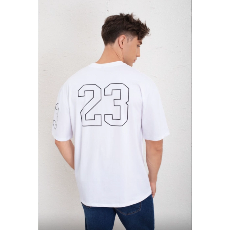 POLERA HOMBRE OVERSIZE MANGA CORTA ALGODON DISEÑO 8006 - 2