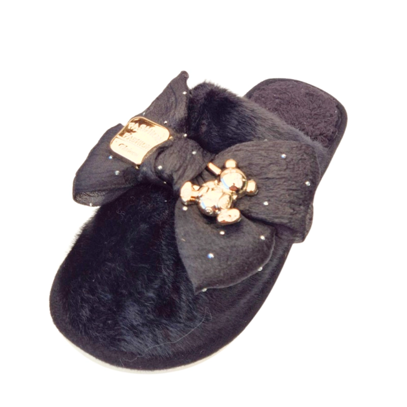 PANTUFLAS MUJER APLICACION LAZO SUELA CONFORTABLE 732 - 1