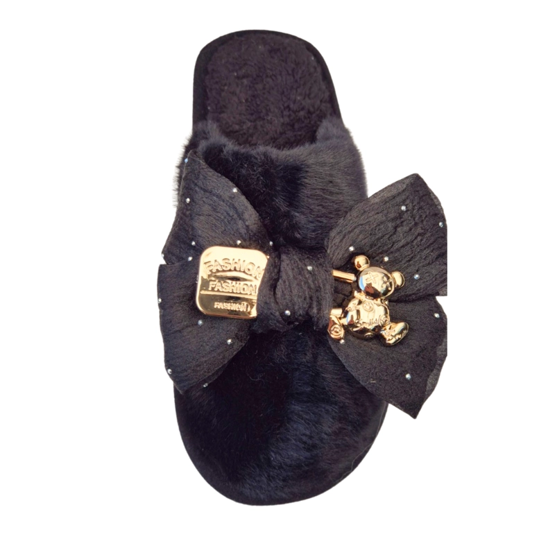 PANTUFLAS MUJER APLICACION LAZO SUELA CONFORTABLE 732 - 2