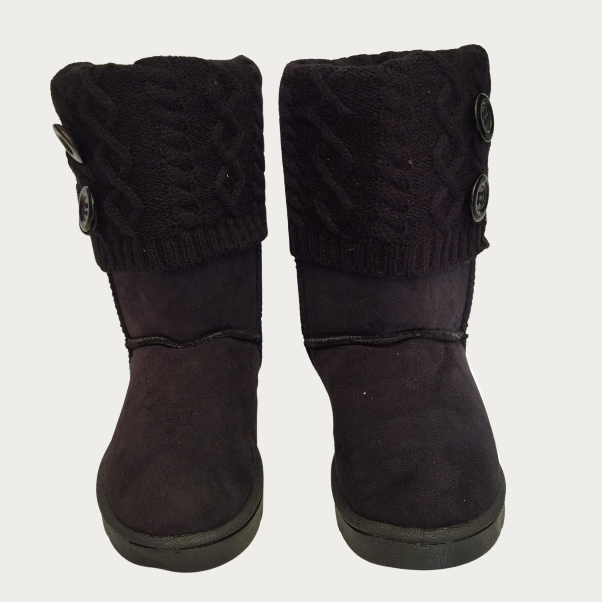 BOTAS LARGA MUJER FORRO INTERIOR CHIPORRO CON BOTONES 5186 - 2