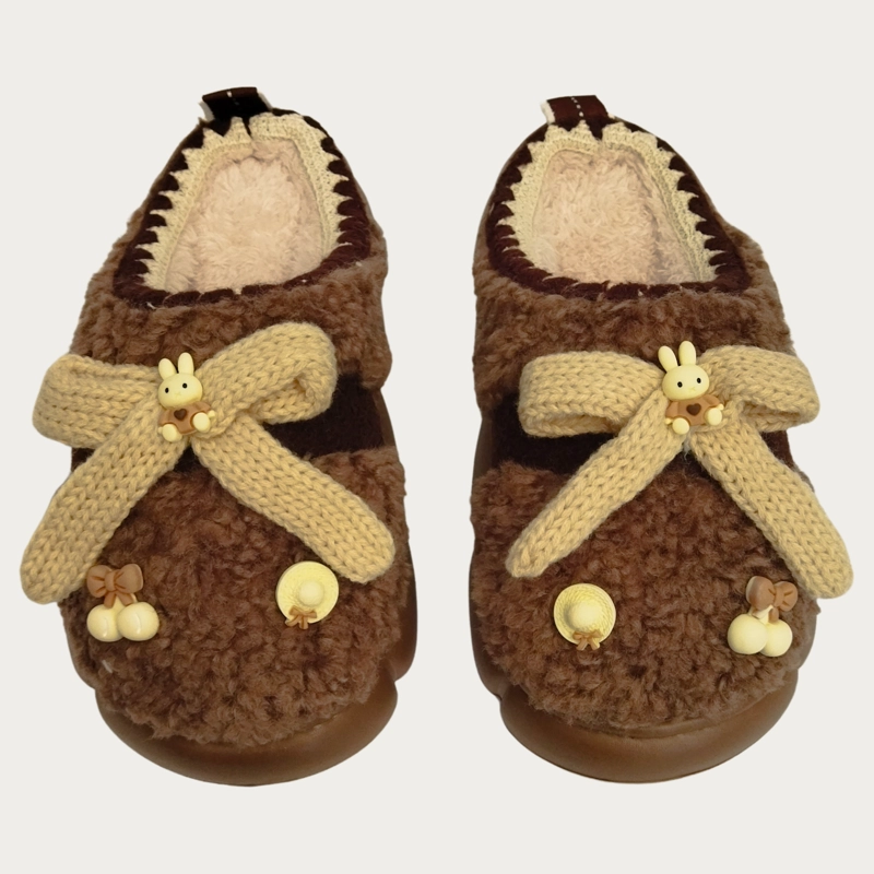 PANTUFLA PREMIUM MUJER DISEÑO CROCHET SUELA CONFORTABLE 5254 - 2