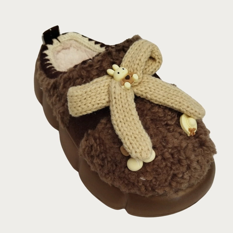 PANTUFLA PREMIUM MUJER DISEÑO CROCHET SUELA CONFORTABLE 5254 - 3