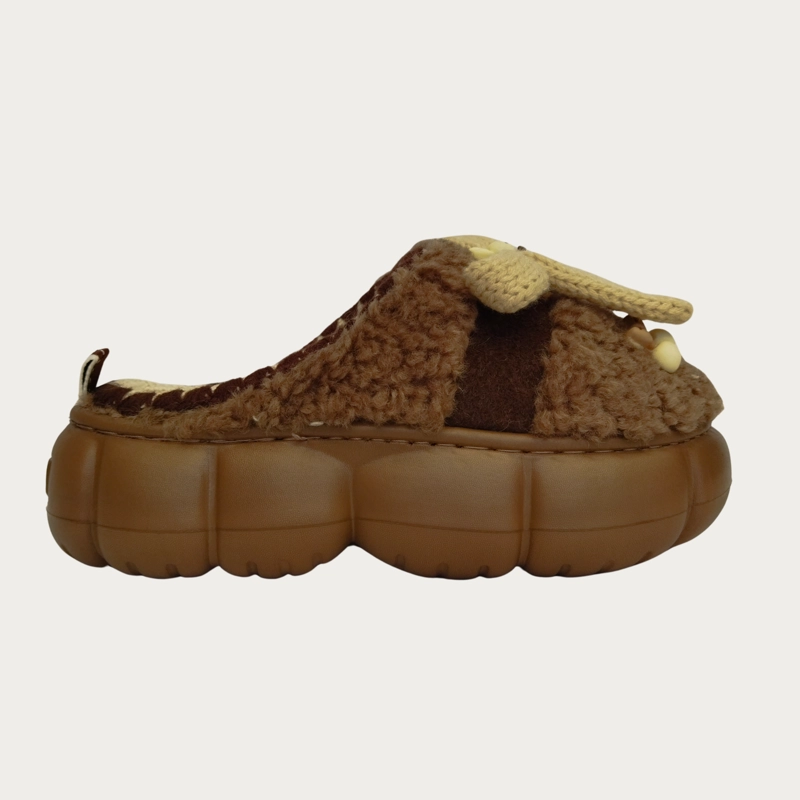 PANTUFLA PREMIUM MUJER DISEÑO CROCHET SUELA CONFORTABLE 5254 - 5