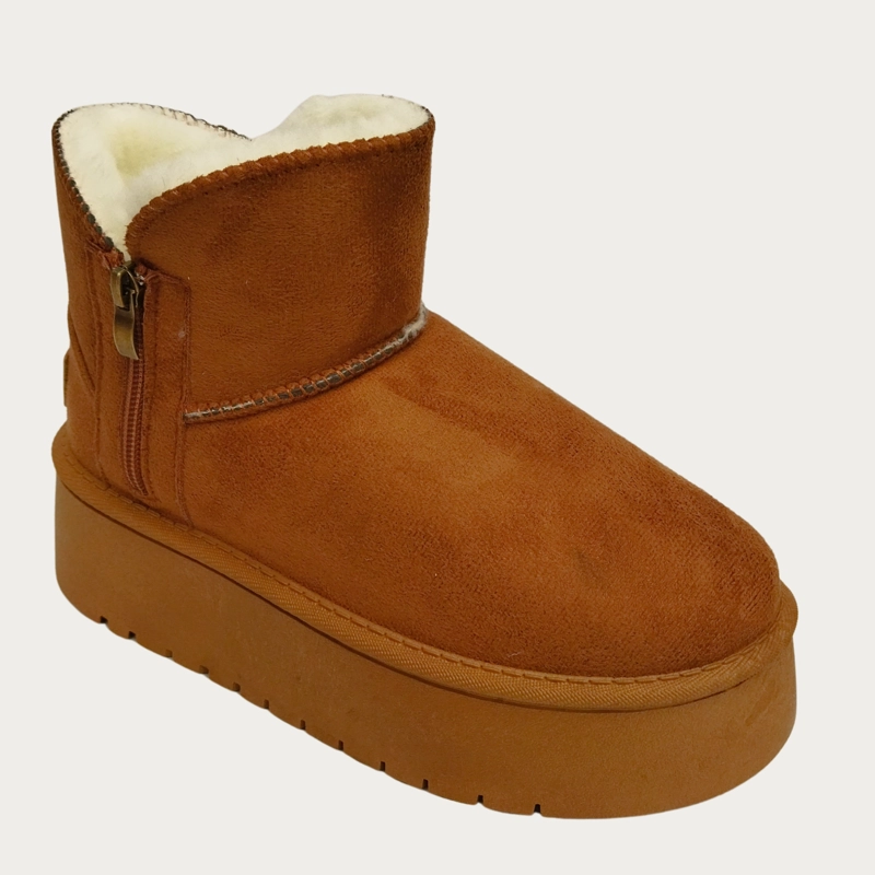 BOTIN CORTO MUJER FORRO INTERIOR CHIPORRO PLATAFORMA CON CIERRE 6064 - 3