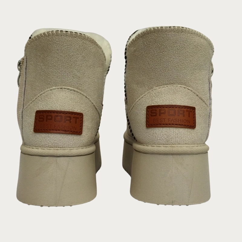 BOTIN CORTO MUJER FORRO INTERIOR CHIPORRO PLATAFORMA CON CIERRE 6064 - 3