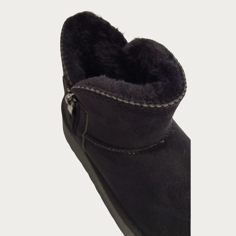BOTIN CORTO MUJER FORRO INTERIOR CHIPORRO PLATAFORMA CON CIERRE 6064 - 5