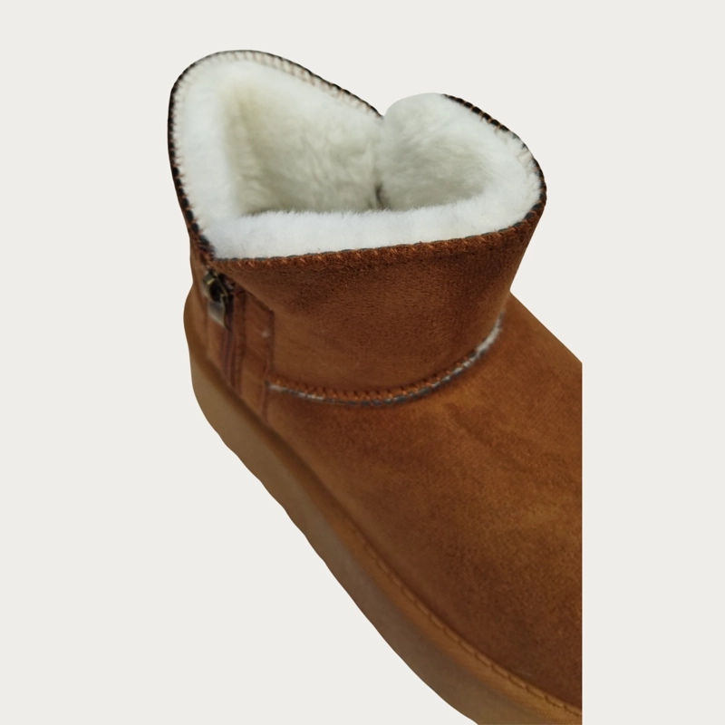 BOTIN CORTO MUJER FORRO INTERIOR CHIPORRO PLATAFORMA CON CIERRE 6064 - 5