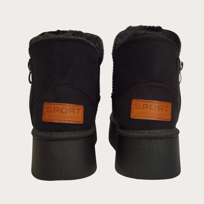 BOTIN CORTO MUJER FORRO INTERIOR CHIPORRO PLATAFORMA CON CIERRE 6064 - 6