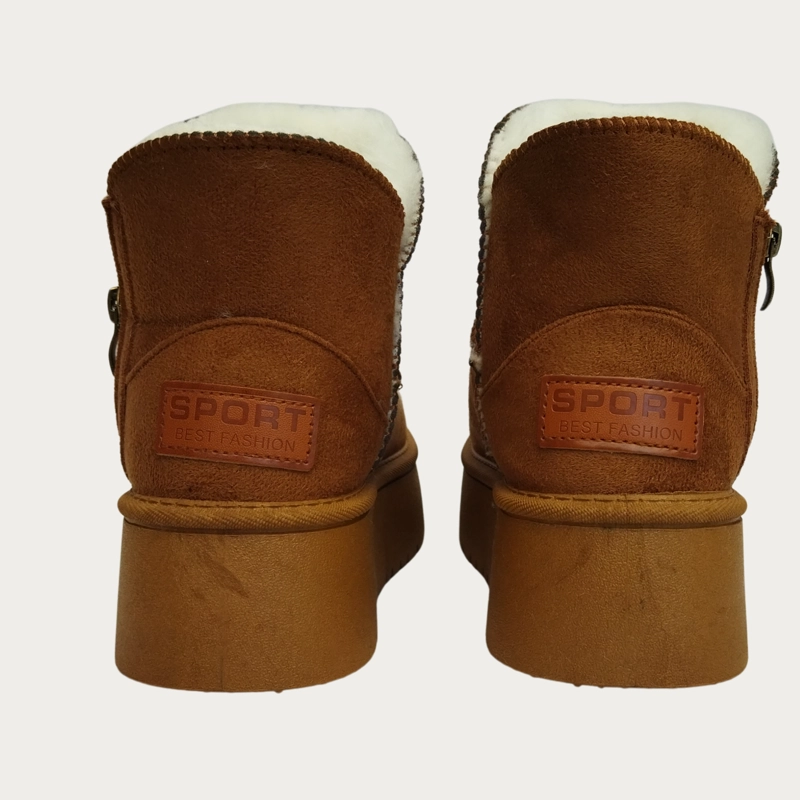 BOTIN CORTO MUJER FORRO INTERIOR CHIPORRO PLATAFORMA CON CIERRE 6064 - 6