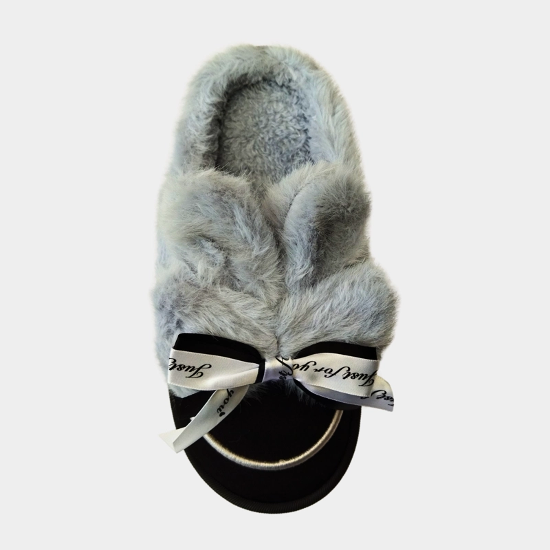 PANTUFLAS MUJER APLICACION CINTA OREJAS DE CONEJO CALIDAD TENDENCIA 4935 - 5