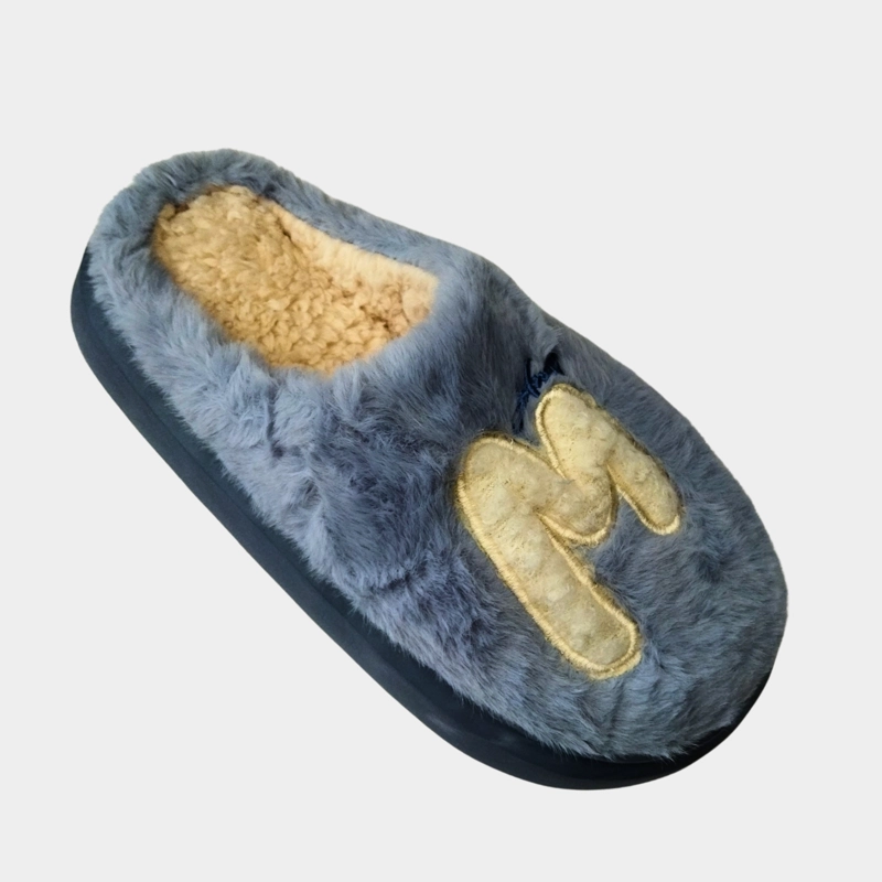 PANTUFLA HOMBRES PREMIUM ZAPATO DESCANSO FELPA DISEÑO M 5436 - 2