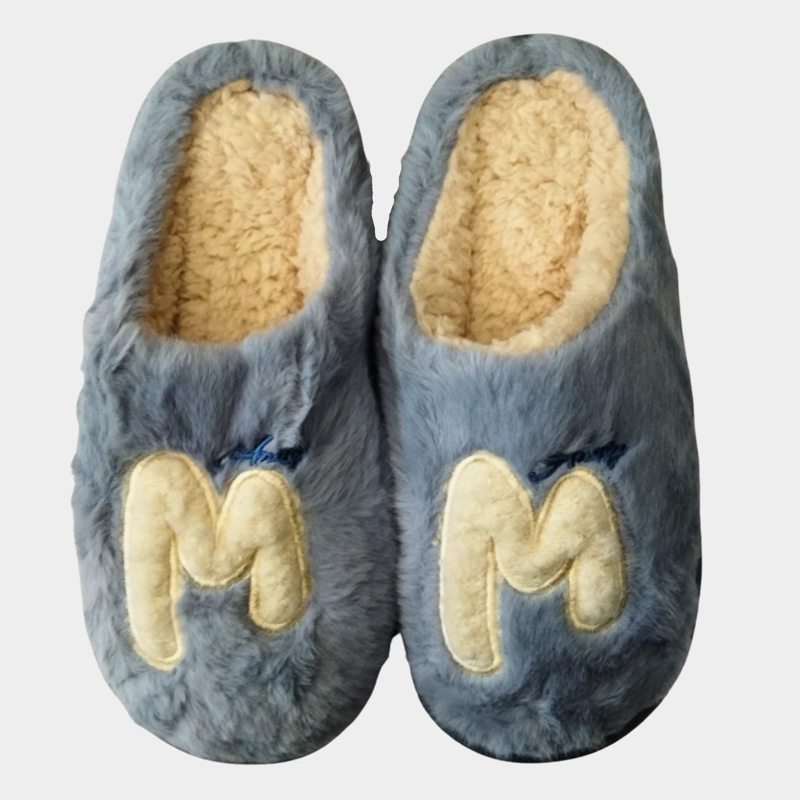 PANTUFLA HOMBRES PREMIUM ZAPATO DESCANSO FELPA DISEÑO M 5436 - 4