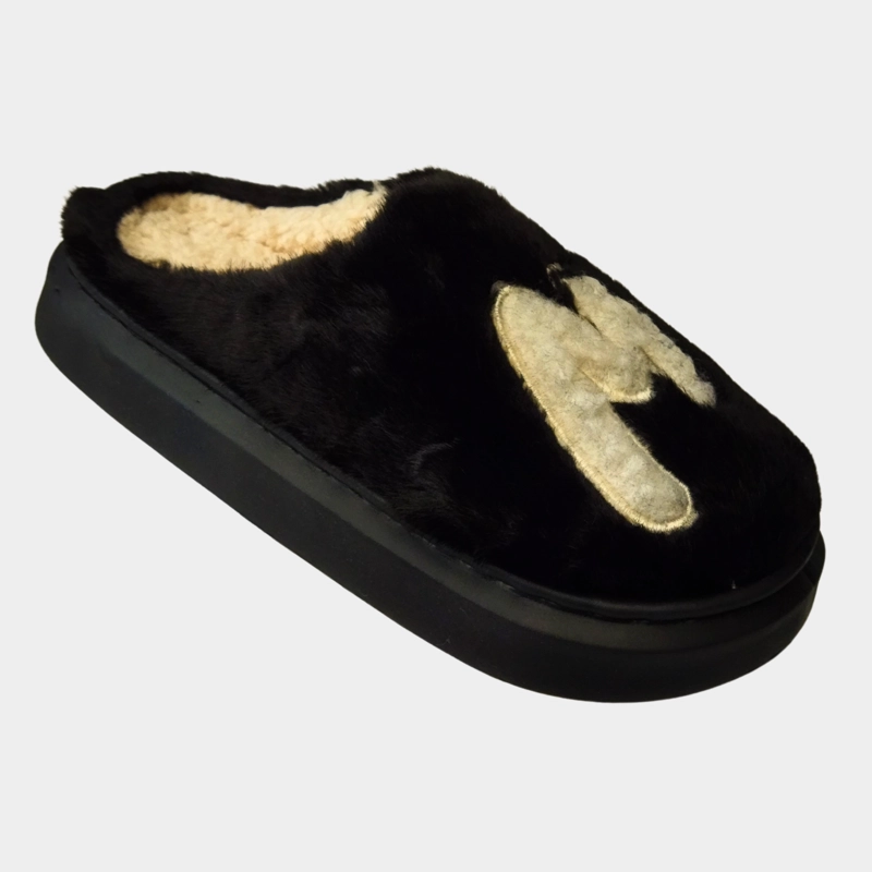 PANTUFLA HOMBRES PREMIUM ZAPATO DESCANSO FELPA DISEÑO M 5436 - 4