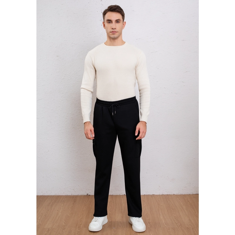 PANTALON BUZO CARGO HOMBRE RECTO FORRO INTERIOR POLAR 7159 - 2