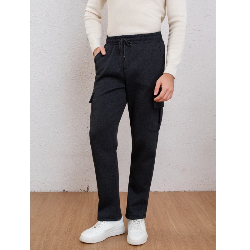 PANTALON BUZO CARGO HOMBRE RECTO FORRO INTERIOR POLAR 7159 - 4