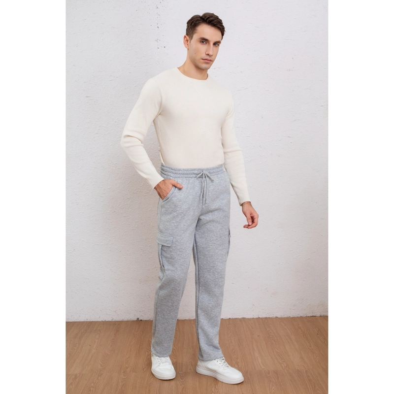 PANTALON RECTO HOMBRE INTERIOR FRISADO EXCELENTE CALIDAD TIPO CARGO 7159 - 1