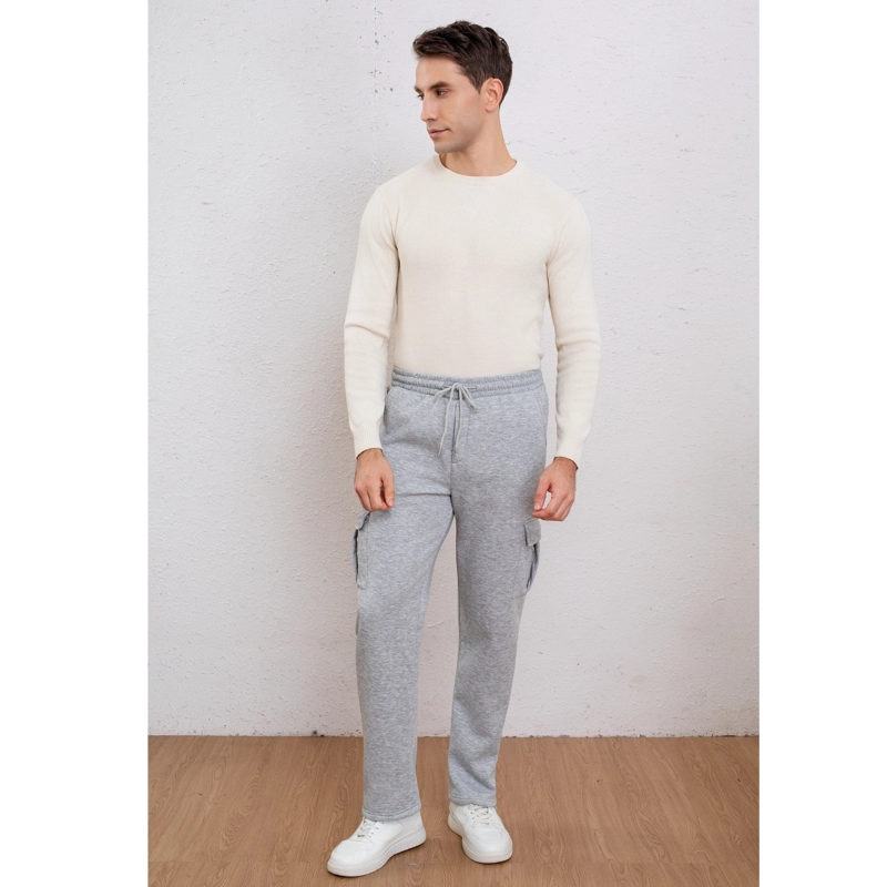 PANTALON RECTO HOMBRE INTERIOR FRISADO EXCELENTE CALIDAD TIPO CARGO 7159 - 2